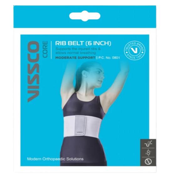 Netmeds | Vissco Core Rib Belt Moderate Support (6 Inch) (0801) (SPL)