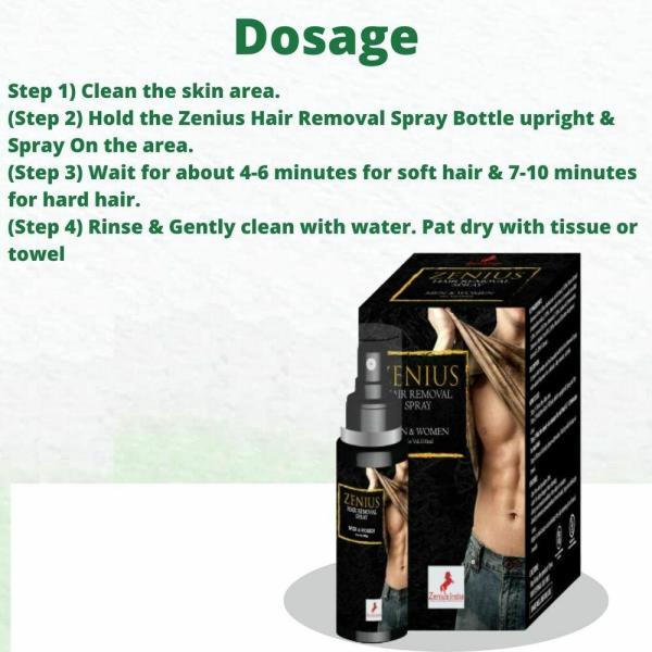 Zenius Hair Removal Spray for Men & Women 100 ml - Personal Care (Ayush)