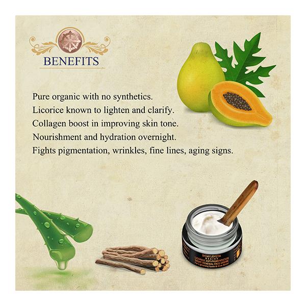 Bioayurveda Basics Licorice Anti-Pigmentation Night Renewal Face Creme 20 gm - Night Cream