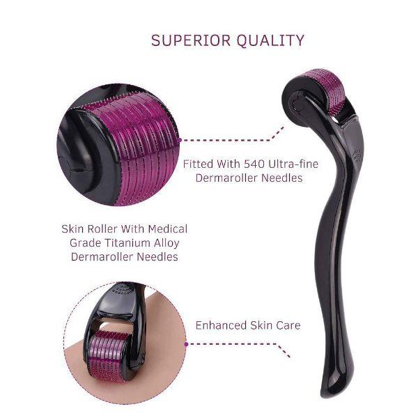 Elmask Derma Roller System 540 Titanium Alloy Micro Needles (0.5 mm) - Beard Rollers