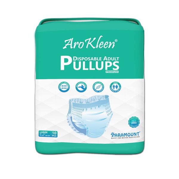 AroKleen Premium Pull Ups Disposable Adult Diaper (L) (75 cm - 140 cm) (Pack of 12 x 10's) 1's - Adult Diapers & Pads