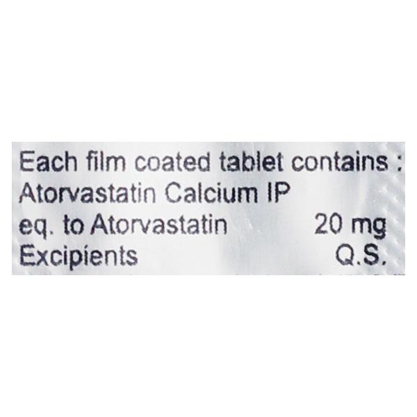 ATVAST 20mg Tablet 10's - High Cholesterol-Dys