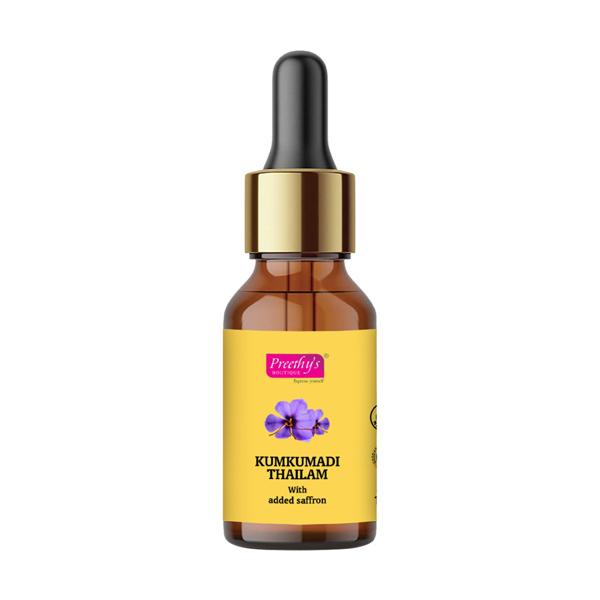 Preethy's Boutique Kumkumadi Thailam with Saffron 15 ml - Face Serum