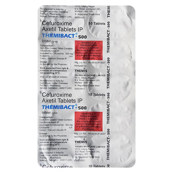 THEMIBACT 500 Tablet 10's - Bacterial Infections-Cep