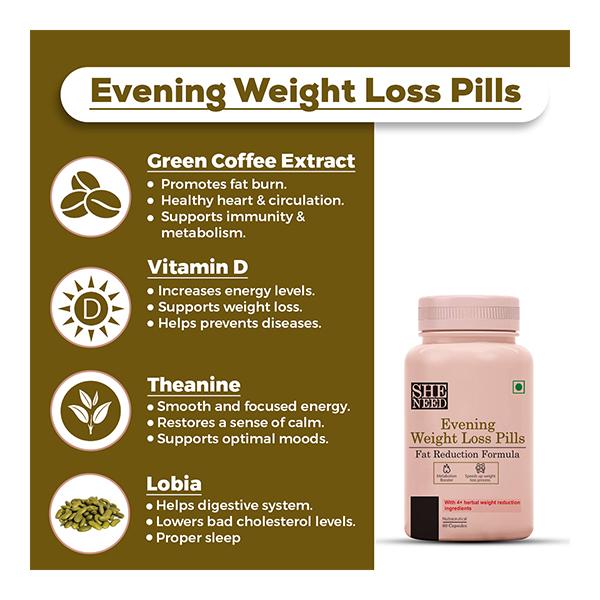 She Need Evening Weight Loss Pills Capsule 60's - Weight Loss