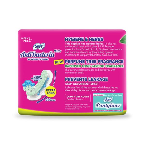 Sofy Antibacteria Extra Long Pads (XL) - Slim 28's - Sanitary Napkins