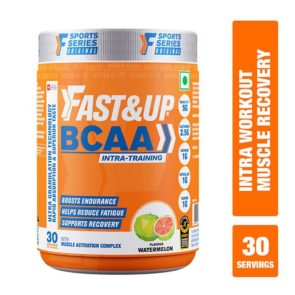Netmeds | Fast&Up BCAA Supplement Powder - Watermelon Flavor 450 gm