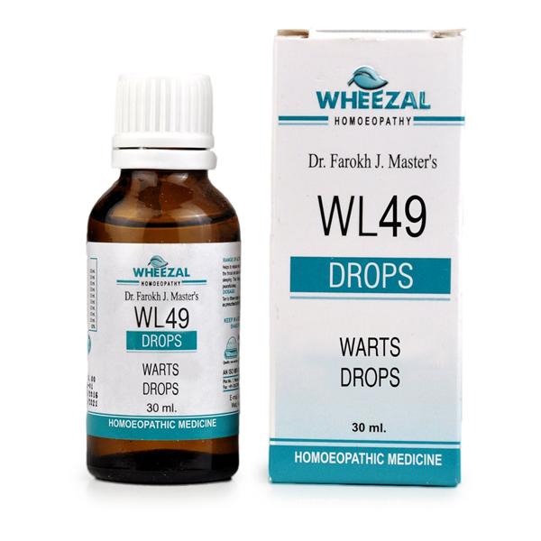 Wheezal Wl-49 Warts Drops 30ML - Homeopathic Drops