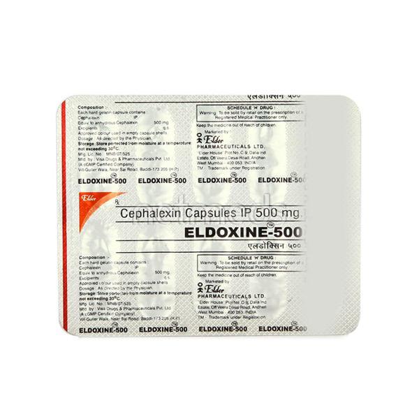 Eldoxine 500mg Capsule 10'S - Bacterial Infections-Cep