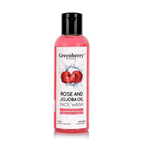 Greenberry Organics Face Wash - Rose & Jojoba Oil 100 ml