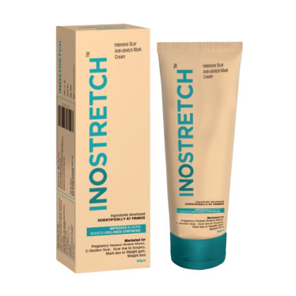 Netmeds | Inostretch Intensive Scar and Anti Stretch Mark Cream 60 gm