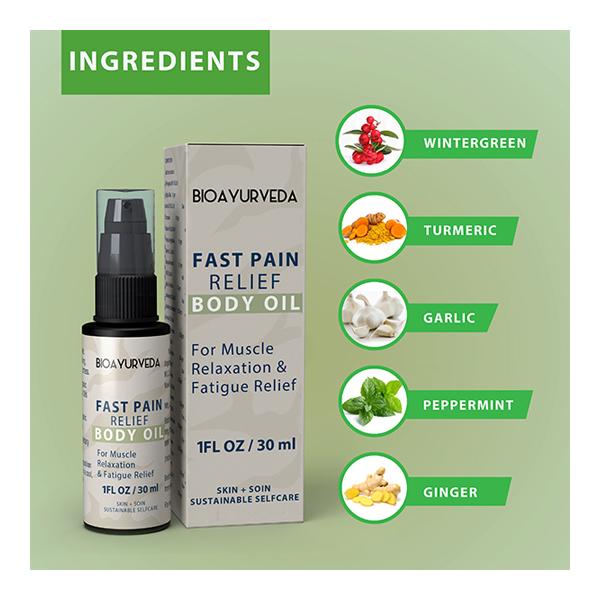 Bioayurveda Fast Pain Relief Body Oil 30 ml - Massage Oils
