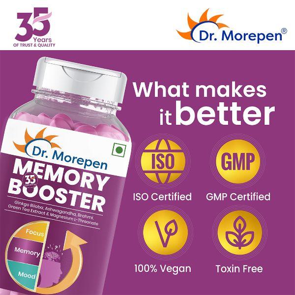 Dr. Morepen Memory Focus & Mood Tablet 60's - Vital Health