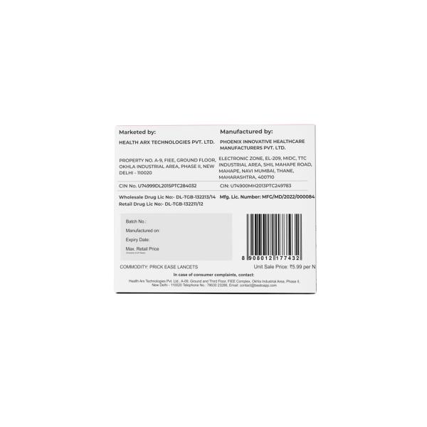 Beato PrickEase Lancets 100's - Blood Glucose Monitors/Strips
