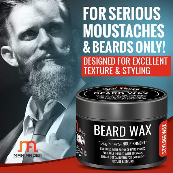 Man Arden Beard Wax - Style wax & Matte Finish 50 gm - Beard Wax