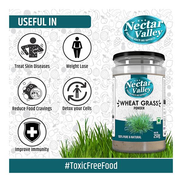 Nectar Valley Wheatgrass Powder 250 gm - Health Products