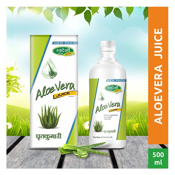 Swadeshi Ayurved Aloevera Juice 500 ml - Ayurvedic Juices