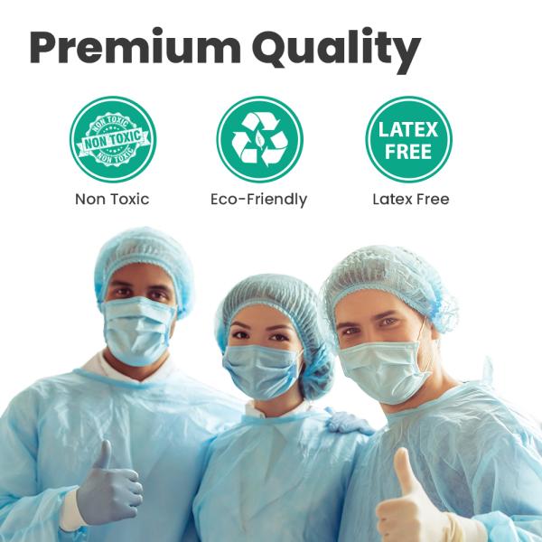 Care View Disposable Non-Woven Bouffant Caps - Blue 100's - Others