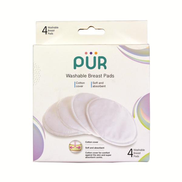 Pur Washable Breast Pads 4's - Breast Pads & Shields