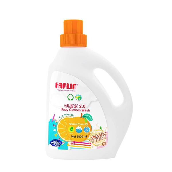 Farlin Clean 2.0 Baby Bottle Wash Detergent - 2800 ml - Baby Detergents