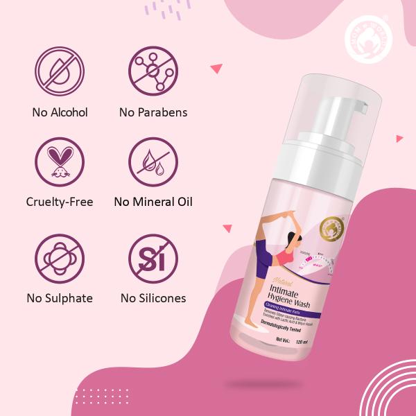 Mom & World Natural Intimate Foaming Hygiene Wash 120 ml - Intimate Care