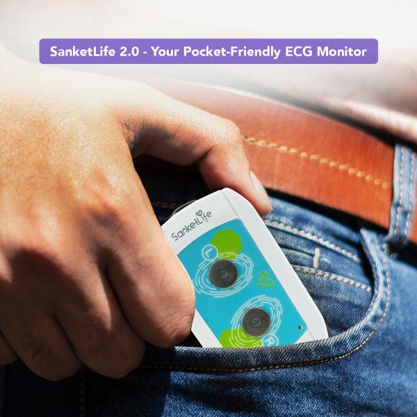 Agatsa SanketLife 2.0 Portable ECG Monitoring Device - Health Monitors And Equipment