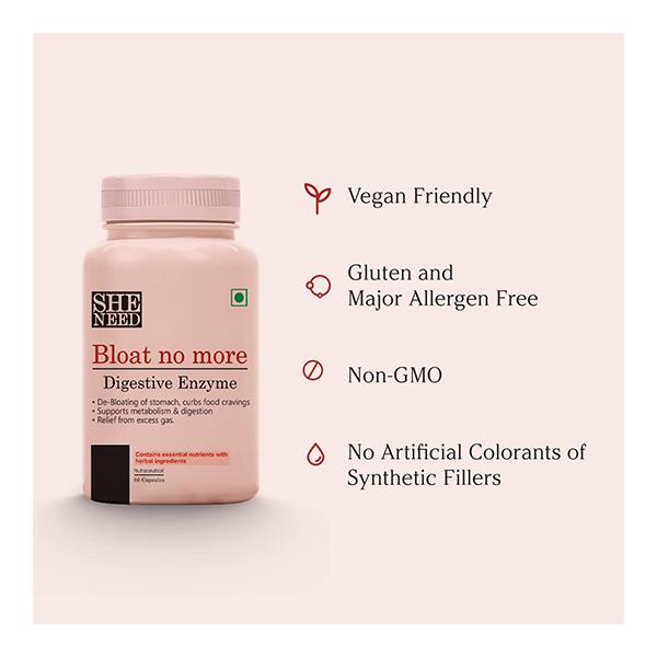 She Need Bloat No More Capsule 60's - Digestive Health