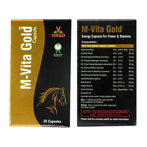Virgo M - Vita Gold Capsule 30's - Sexual Healthcare