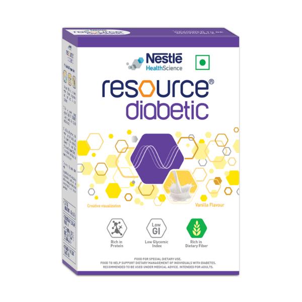 Nestle Resource Diabetic Powder - Vanilla Flavour 400 gm (Pet Jar) - Diabetes (Fitness)