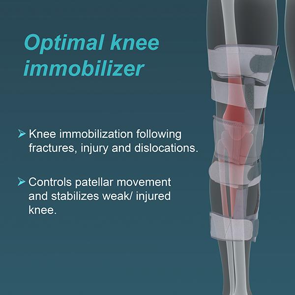 Tynor Knee Immobilizer Urbane 19 Inches x 48 cm (L) (D 42) - Knee/Leg Supports