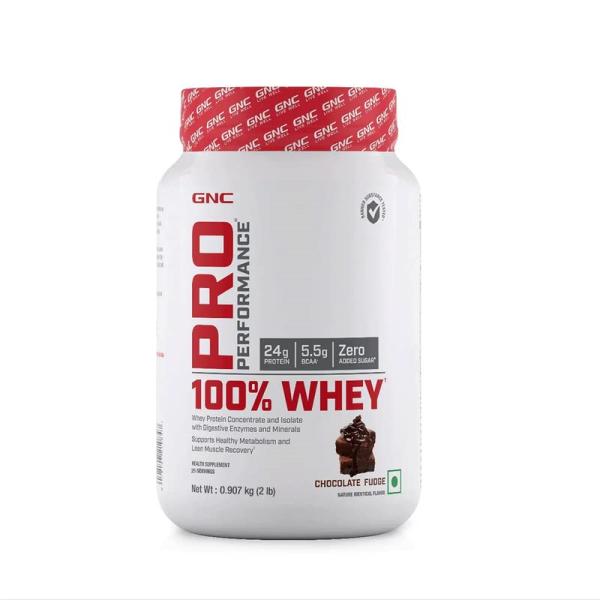 Netmeds | GNC Pro Performance 100% Whey Protein - Chocolate Fudge 907 gm (2lb)