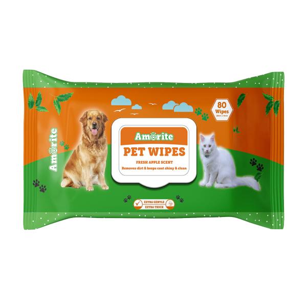 Netmeds | Amorite Pet Wipes For Dogs & Cats 80'S