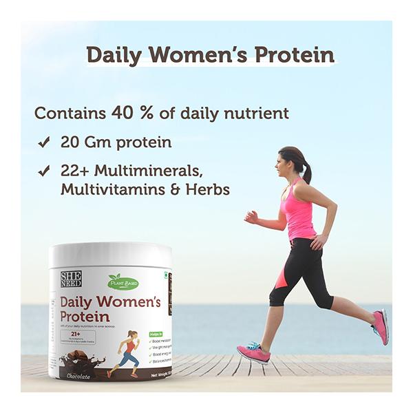 SheNeed Daily Women's Protein Powder - Chocolate (Pack of 2 x 300 gm) - Daily Health Drinks
