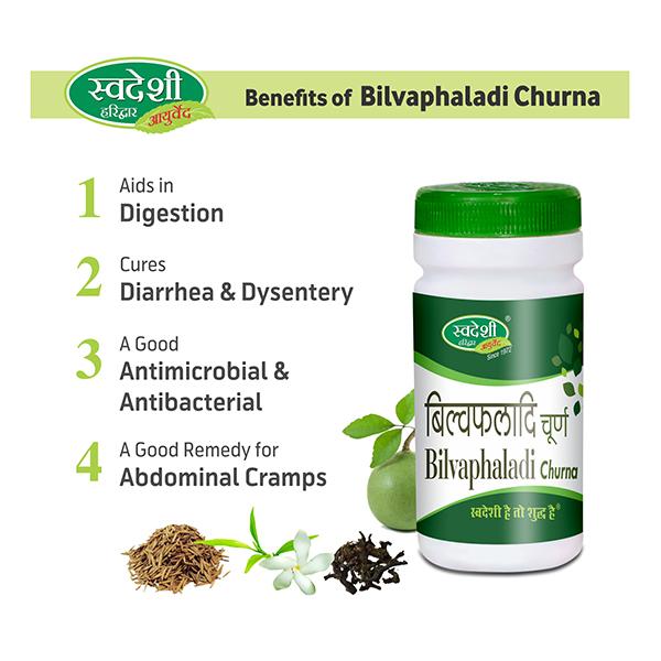 Swadeshi Ayurved Bilvaphaladi Churna 50 gm - Digestive Care