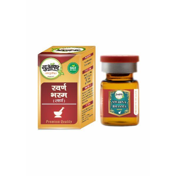 Guapha Ayurveda Swarna Bhasma (Gold) Powder 125 mg - Speciality Medicines