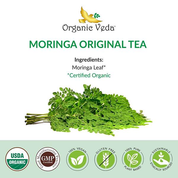 Organic Veda Moringa Original Tea Powder 85 gm - Teas