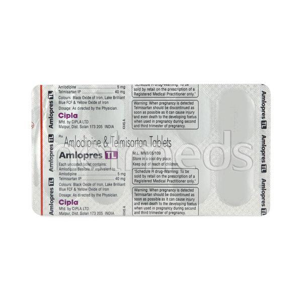 Amlopres TL 40mg Tablet 10'S - Hypertension-Ana