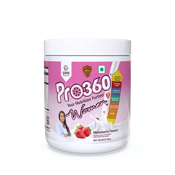 Pro360 Women Nutritional Powder - Strawberry Flavour 250 gm