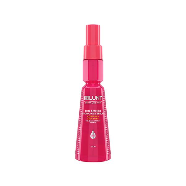 Netmeds | Bblunt Curl Defining Hydra Mist Serum with Jojoba Oil and Coconut Water for Hydrated and Nourished Curls 150 ml