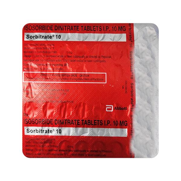 SORBITRATE 10mg Tablet 20's - Angina