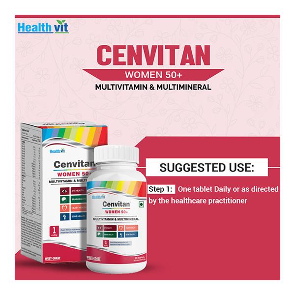 HealthVit Cenvitan Women 50+ Tablet 60's - Multi-Vitamins