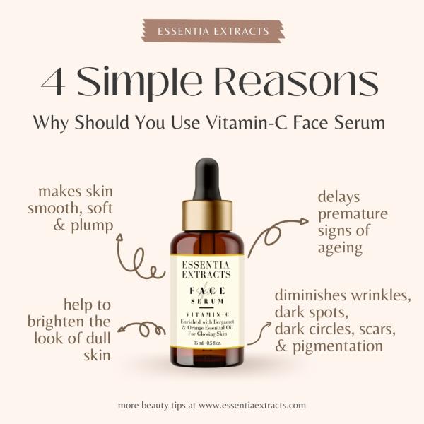 Essentia Extracts Radiant Facial Serum - Vitamin C (Pack of 2 x 15 ml) 1's - Face Serum