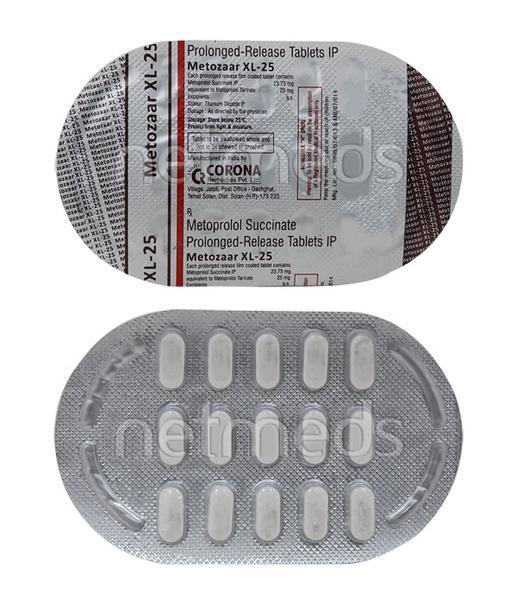 Metozaar XL 25mg Tablet 15'S - Hypertension-Bet