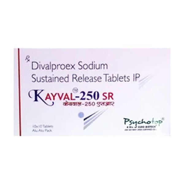 KAYVAL SR 250mg Tablet 10's - Epilepsy/Convulsion-Ant