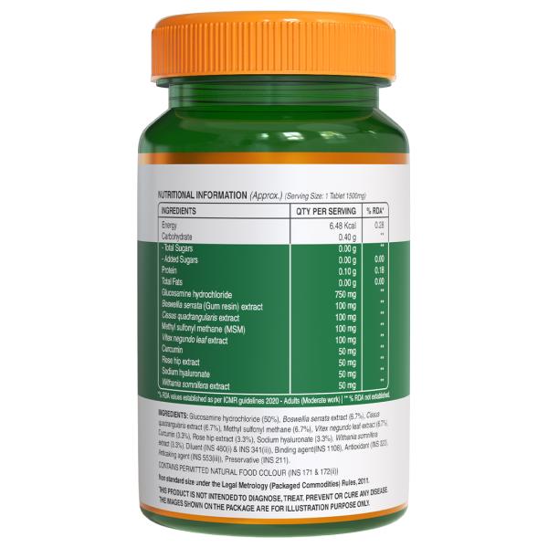 Pure Nutrition Vegan Glucosamine with MSM 1500 mg Veg Tablet 60's - Vital Health