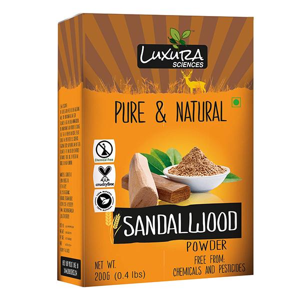 Luxura Sciences Pure & Natural Sandalwood Powder 200 gm - Skin-Treatment