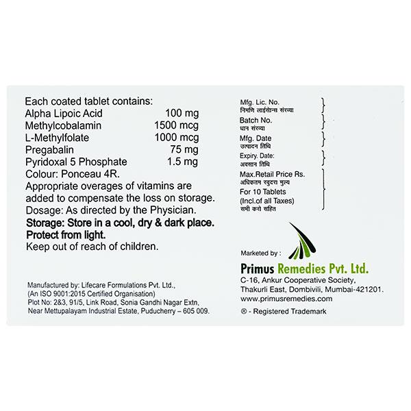 AXONRICH Tablet 10's - Neuropathic Pain-Dru