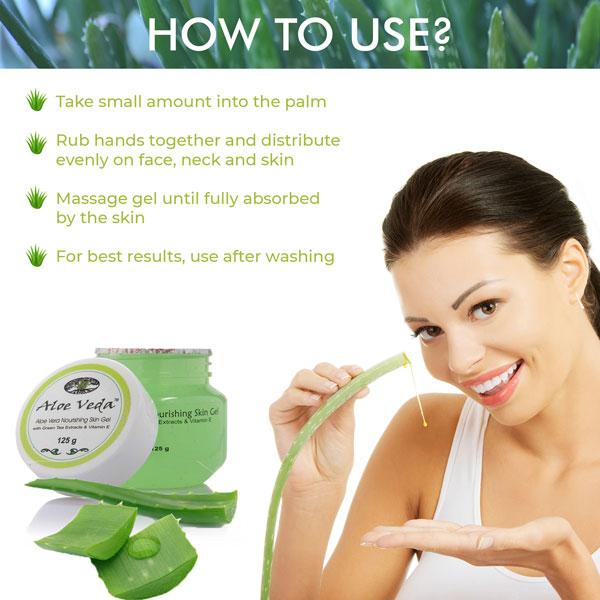 Aloe Veda Aloe Vera Nourishing Skin Gel 125 gm - Lotions & Creams