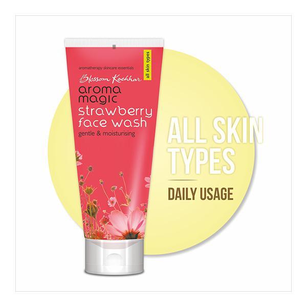 Aroma Magic Face Wash - Strawberry 100 ml - Face Wash & Cleansers