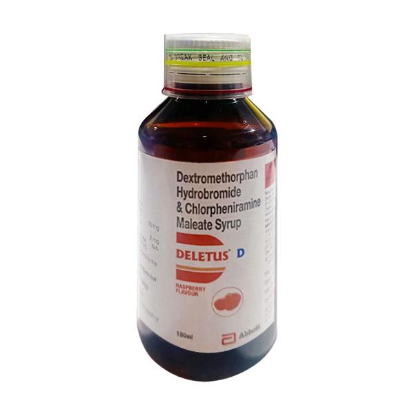 DELETUS D RASPBERRY FLAVOUR Syrup 100ml - Cough And Cold-Cou
